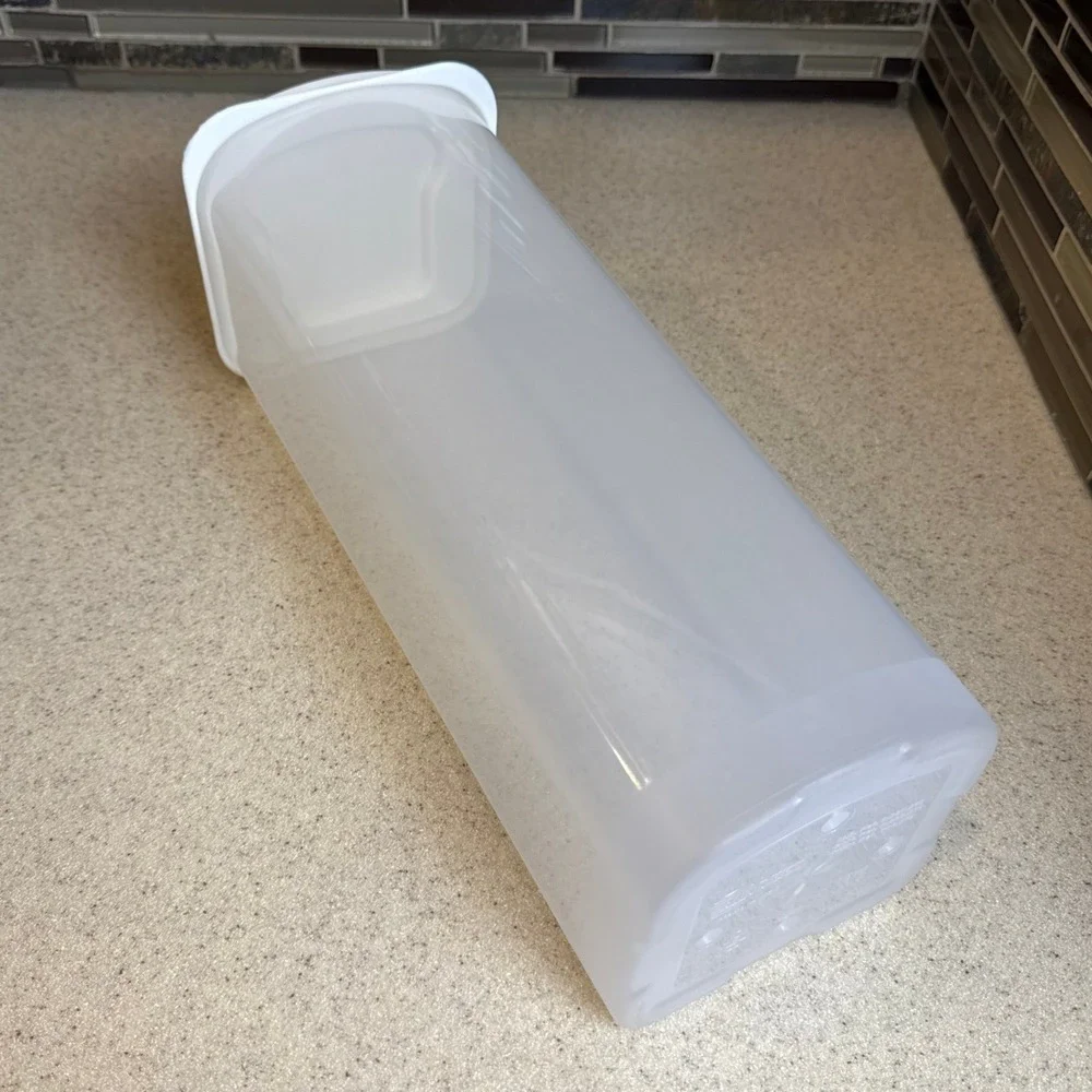 Vintage Buddeez Sandwich Bread Buddy Dispenser Clear Plastic Bread Box Container